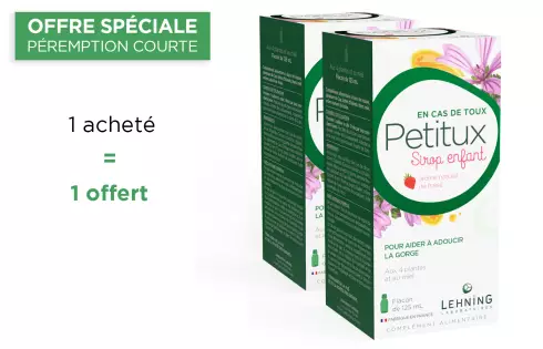 Promo 2 Petitux - Sirops pour la Toux pour les Enfants