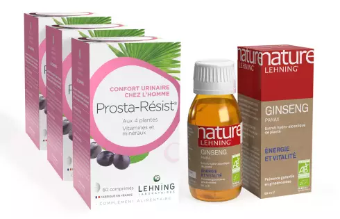 Pack Homme Prosta-Résist et Nature Lehning Ginseng Panax