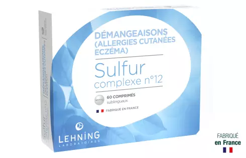 Médicament homéopathique Sulfur Complexe n°12  Lehning