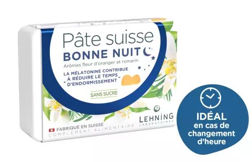 Pâte suisse Bonne Nuit Lehning - Gummies sans sucre sommeil