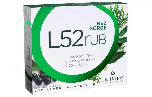 L52RUB - Complément Alimentaire  Nez et Maux de Gorge en Gélules