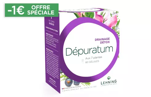 Gélules Dépuratum pour détoxifier le foie Lehning
