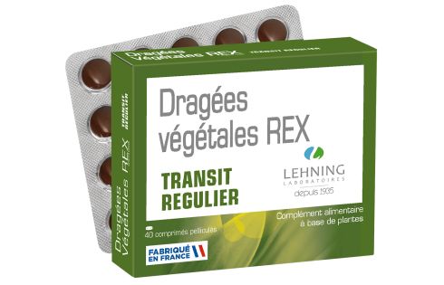Comprimés contre la constipation Dragées Végétales Rex de Lehning