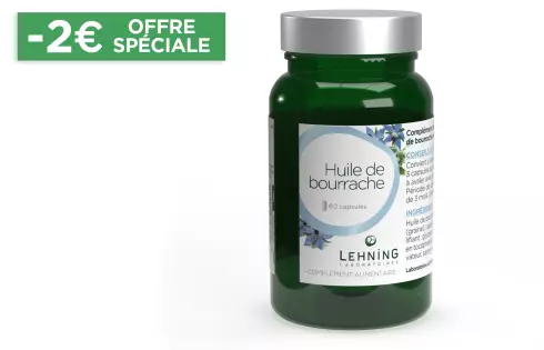 Huile de bourrache en capsules - Laboratoires Lehning