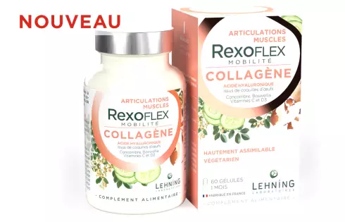 REXOFLEX Mobilité - Collagène végétarien membrane coquille d oeuf articulations et muscles