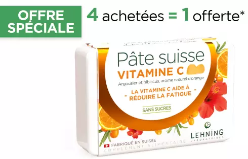 Pâte suisse Vitamine C Lehning - Gummies sans sucres