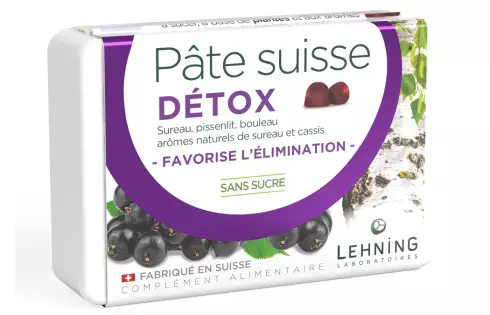 Pâte suisse Détox - Favorise l'élimination - Laboratoires Lehning