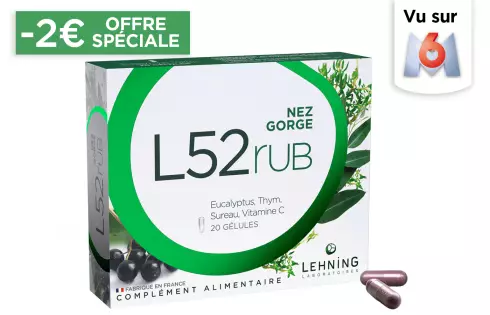 L52RUB - Complément Alimentaire  Nez et Maux de Gorge en Gélules