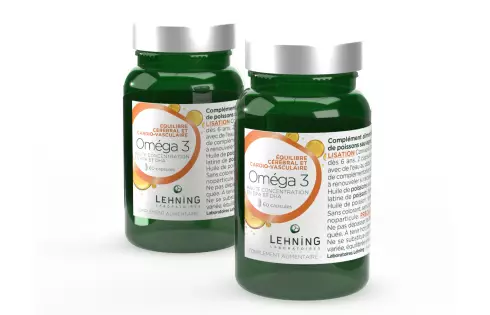 Promo  complément alimentaire oméga 3 - Laboratoires Lehning