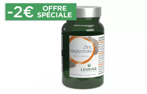Zinc Bisglycinate comprimés Laboratoires Lehning