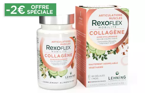 REXOFLEX Mobilité - Collagène végétarien membrane coquille d oeuf articulations et muscles