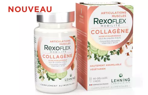 REXOFLEX Mobilité - Collagène végétarien membrane coquille d oeuf articulations et muscles