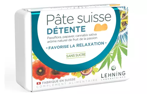 Pâte suisse Détente - Aide à réduire le stress - Lehning