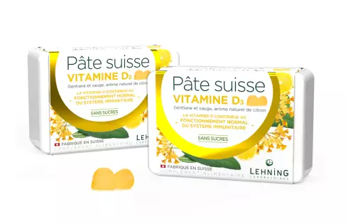Promo DUO  Gummies Pâte suisse Vitamine D - Laboratoires Lehning