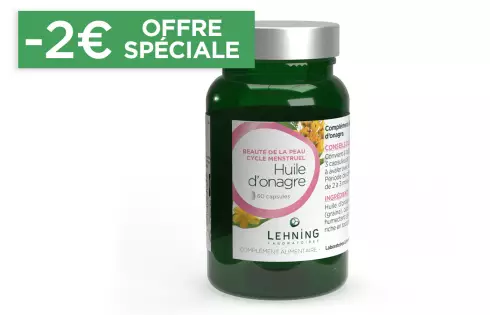 Huile d'onagre en capsules - Laboratoires Lehning