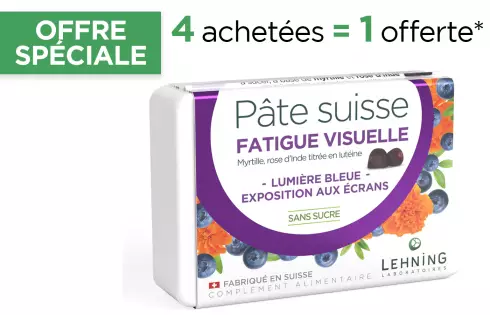 Pâte suisse Fatigue visuelle - Gummies yeux - Laboratoires Lehning