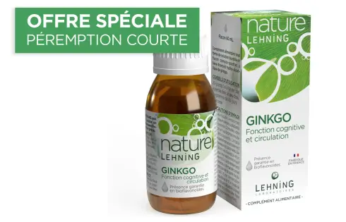 Nature Lehning Ginkgo en Gouttes - Mémoire et Concentration