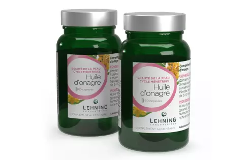 Promo Huile d'onagre en capsules - Laboratoires Lehning