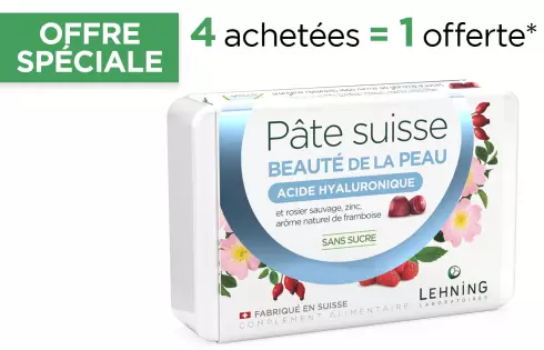 Pâte suisse Beauté de la Peau - Gummies acide hyaluronique sans sucre