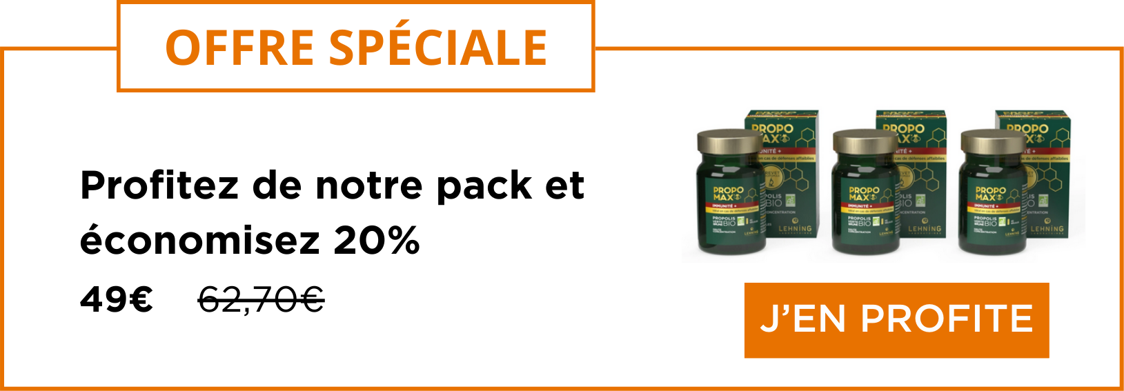 Pack 3 Propomax Gélules immunité+