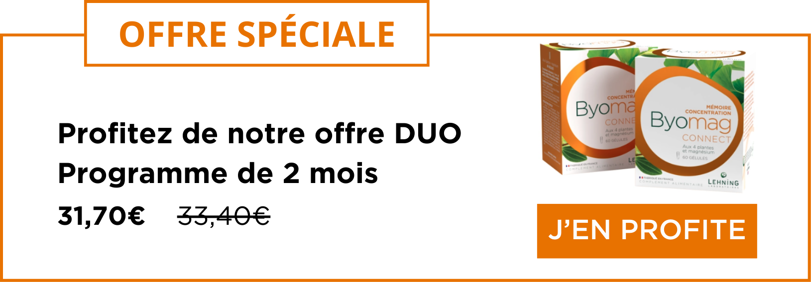 Promo DUO Byomag Connect Laboratoires Lehning