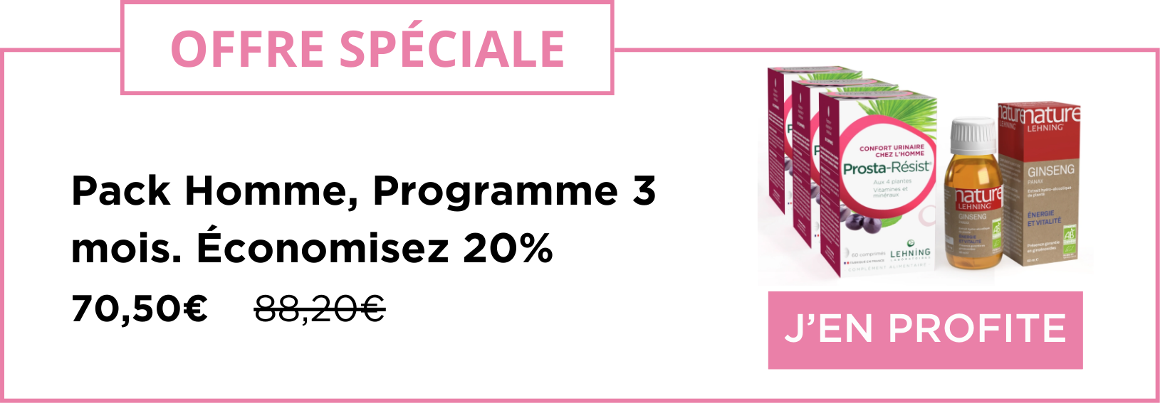 Pack Homme Laboratoires