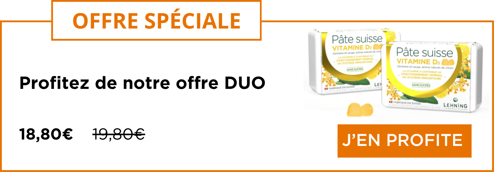 Promo offre Pâte suisse Vitamine D