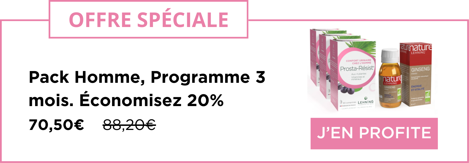 Pack Homme Laboratoires